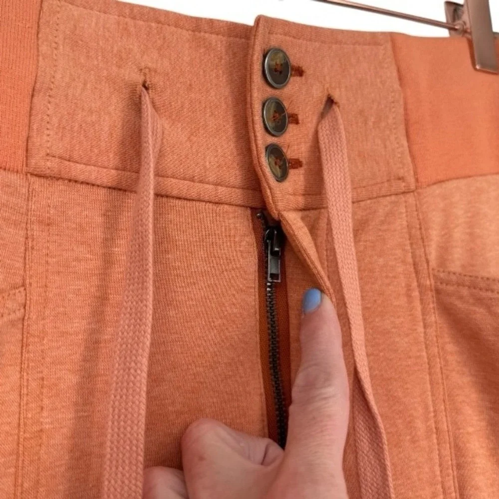 Free People Women's‎ Semi Charmed Cargo Jogger Pants Orange Size XS Activewear